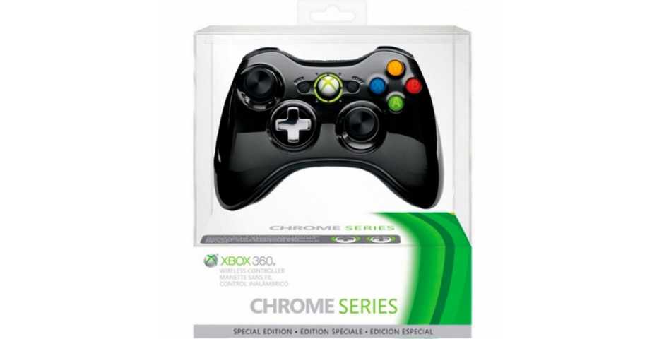Геймпад  Microsoft Xbox 360 Wireless Controller Black Chrome
